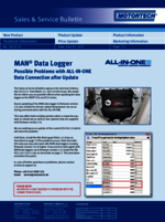 Sales & Service Bulletin MAN-Datenlogger