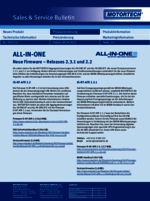 Sales & Service Bulletin Firmware Release 2.3.1-2.2