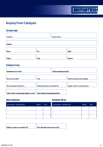 Catalysts Inquiry Form