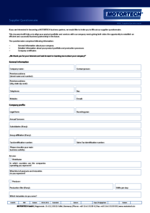 Supplier Questionnaire