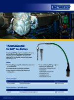 Sales Flyer Thermocouple for MAN gas Engines