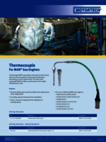 Sales Flyer Thermocouple for MAN Gas Engines