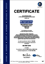 Certificate – ISO 9001:2015
