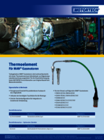 Sales Flyer Thermoelement für MAN-Gasmotoren