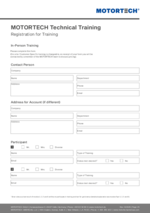 USA Technical Training Week Registration Form 2025