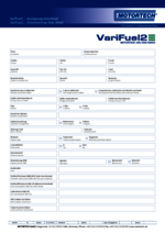 VariFuel2 Dimensioning Data Sheet