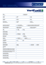 VariFuel2 Auslegungsdatenblatt