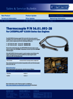 Sales & Service Bulletin Thermocouple for CATERPILLAR G3500 Series