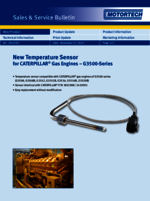Sales & Service Bulletin Temperature Sensor for CATERPILLAR® G3500 Series Gas Engines