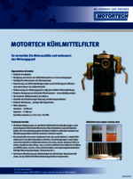 Sales Flyer Kühlmittelfilter